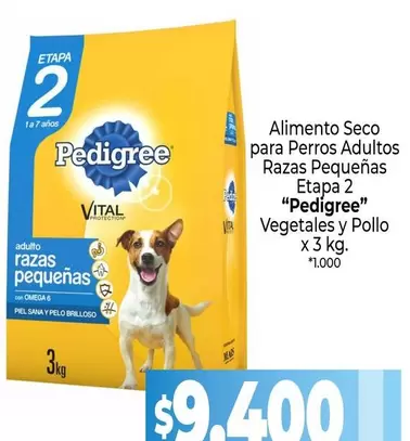 Pedigree - Alimento Seco para Perros Adultos Razas Pequeñas Etapa 2