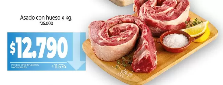 X$ - Asado con hueso