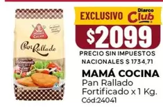 Pan Rallado Fortificado x 1 Kg. Cód:24041