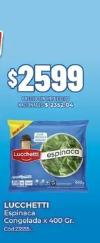 Lucchetti - Espinaca Congelada