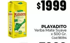 Playadito - Yerba Mate Suave x 500 Gr. Cód:18094