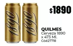 Quilmes - Cerveza 1890 x 473 Ml. Cód:27718