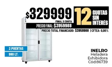 Inelro - Heladera Exhibidora Cód:86739