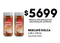 Dolca - Café x 100 Gr. Cód:18376-18379