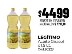 Legítimo - Aceite Girasol
