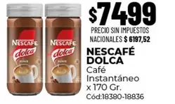 Dolca - Café Instantáneo x 170 Gr. Cód:18380-18836