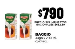 Baggio - Jugo x 200 Ml. Cód:31842