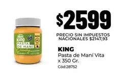 King - Pasta de Maní Vita x 350 Gr.