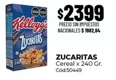 Kellogg's - Zucaritas Cereal x 240 Gr. Cód:50449