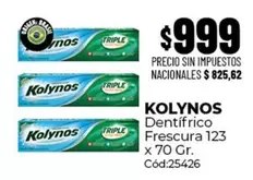 Kolynos - Dentífrico Frescura 123 x 70 Gr. Cód:25426