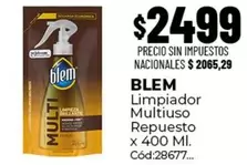 Blem - Limpiador Multiuso Repuesto Cód:28677