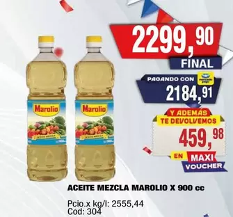 Marolio - ACEITE MEZCLA MAROLIO X 900 CC