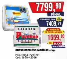 Marolio - QUESO CREMOSO MAROLIO x kg.