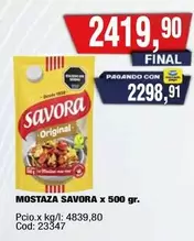 Savora - MOSTAZA