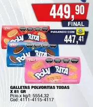 X$ - GALLETAS POLVORITAS TODAS
