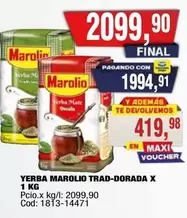 Marolio - YERBA MAROLIO TRAD-DORADA X 1 KG