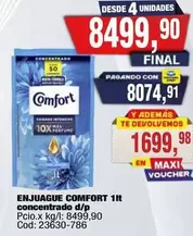 Comfort - ENJUAGUE COMFORT 1lt concentrado d/p