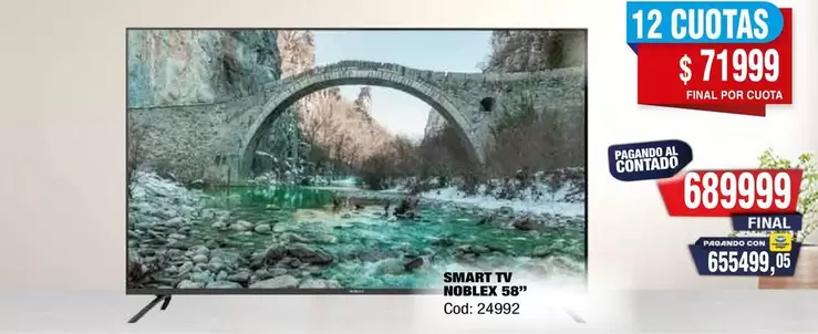 Noblex - SMART TV NOBLEX 50" Cod: 24992