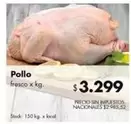 X$ - Pollo fresco