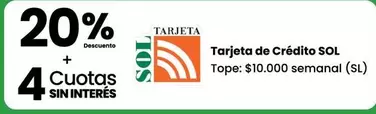 Sol - Tarjeta de Crédito