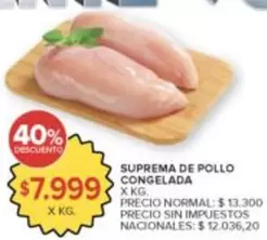 Suprema de Pollo Congelada