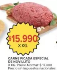 X$ - CARNE PICADA ESPECIAL DE NOVILLITO