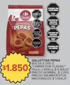 Carrefour - GALLETITAS PEPAS