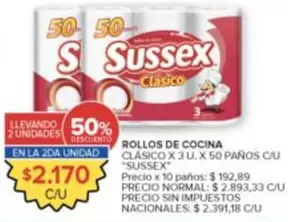 Sussex - ROLLOS DE COCINA