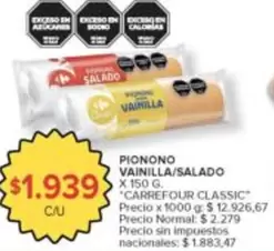 Carrefour - PIONONO VAINILLA/SALADO