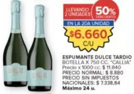 Callia - ESPUMANTE DULCE TARDIO