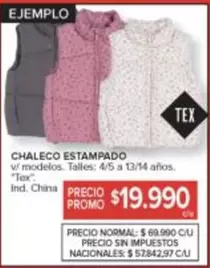 CHALECO ESTAMPADO