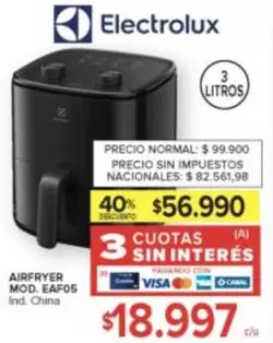 Electrolux - AIRFRYER MOD. EAF05