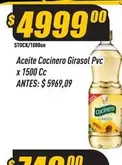 Cocinero - Aceite Girasol Pvc