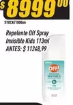 Off - Repelente Spray Invisible Kids