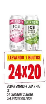 Smirnoff - VODKA SMIRNOFF LATA x 473 CC