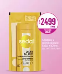 Sedal - Shampoo y acondicionador