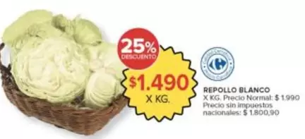 Carrefour - REPOLLO BLANCO