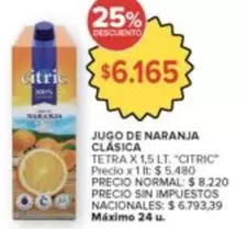 Citric - JUGO DE NARANJA CLASICA