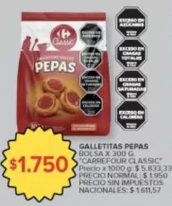 X$ - GALLETITAS PEPAS