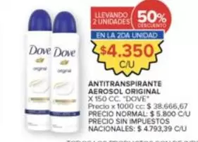 Dove - ANTITRANSPIRANTE AEROSOL ORIGINAL
