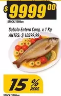 X$ - Sabalo Entero Cong.