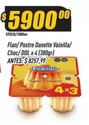 Danette - Flan/Postre Vainilla/Choc
