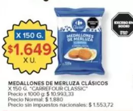 X$ - Medallones de Merluza Clásicos