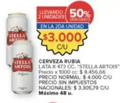Stella Artois - CERVEZA RUBIA