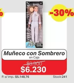 Barbie - Muñeco con Sombrero en Caja