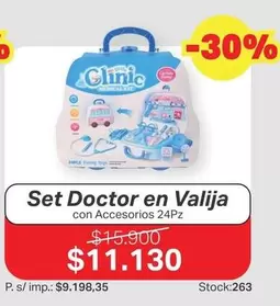 Set Doctor en Valija con Accesorios 24Pz
