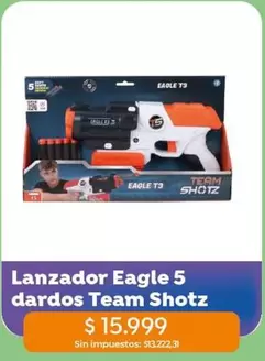 Lanzador Eagle 5 dardos