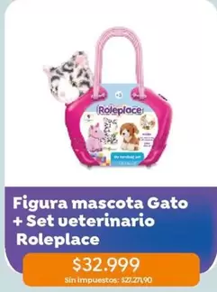 Figura mascota Gato + Set veterinario