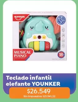 Teclado infantil elefante
