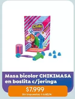 Masa bicolor c/jeringa